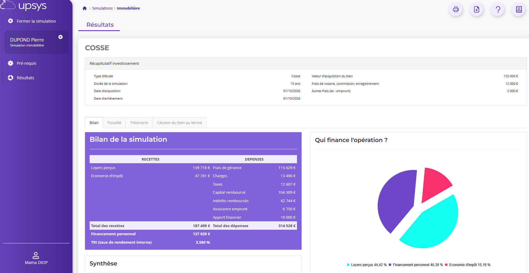 Investissement immobilier upsys
