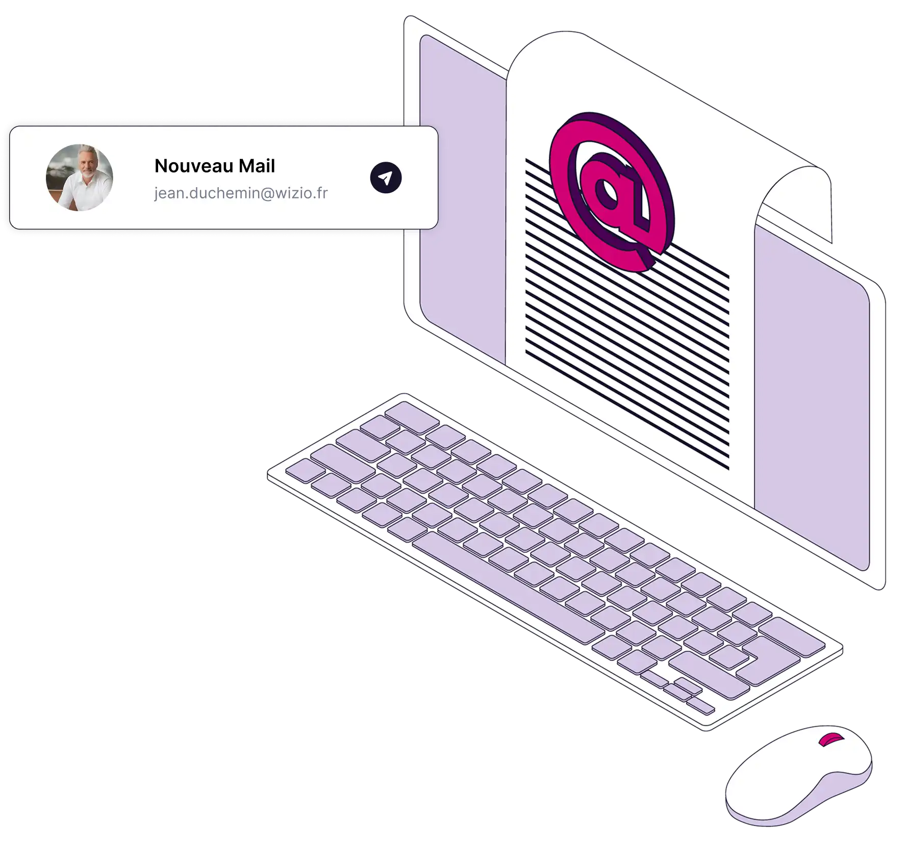 Adresse email professionnelle associée au site internet CGP Wizio
