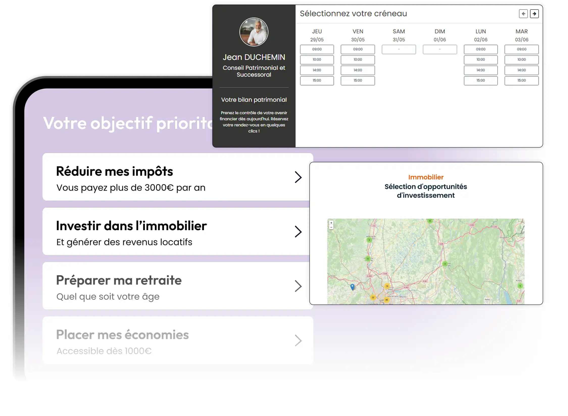 Outils de génération de leads CGP intégrés au site internet Wizio
