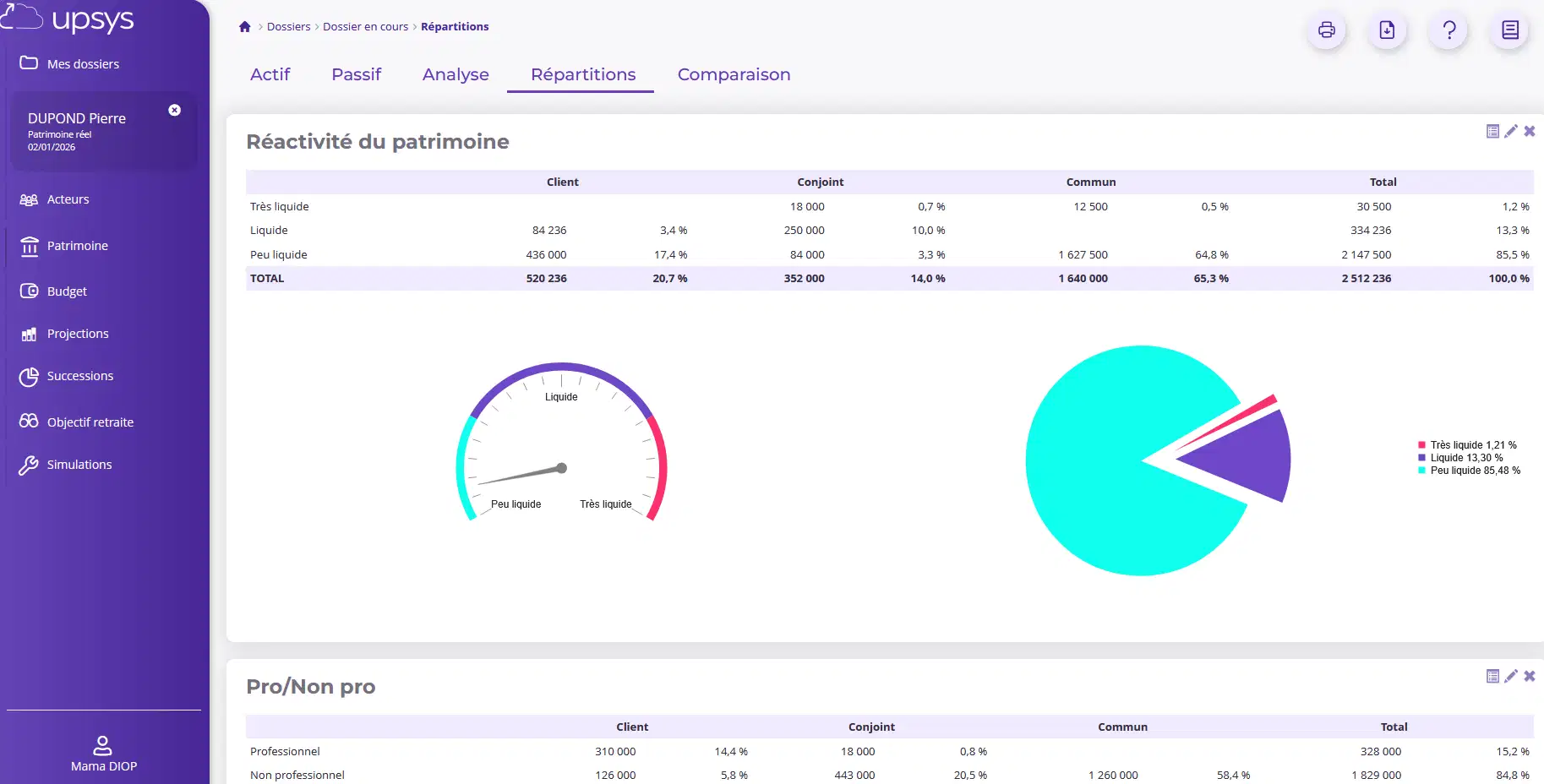 Interface Upsys 4