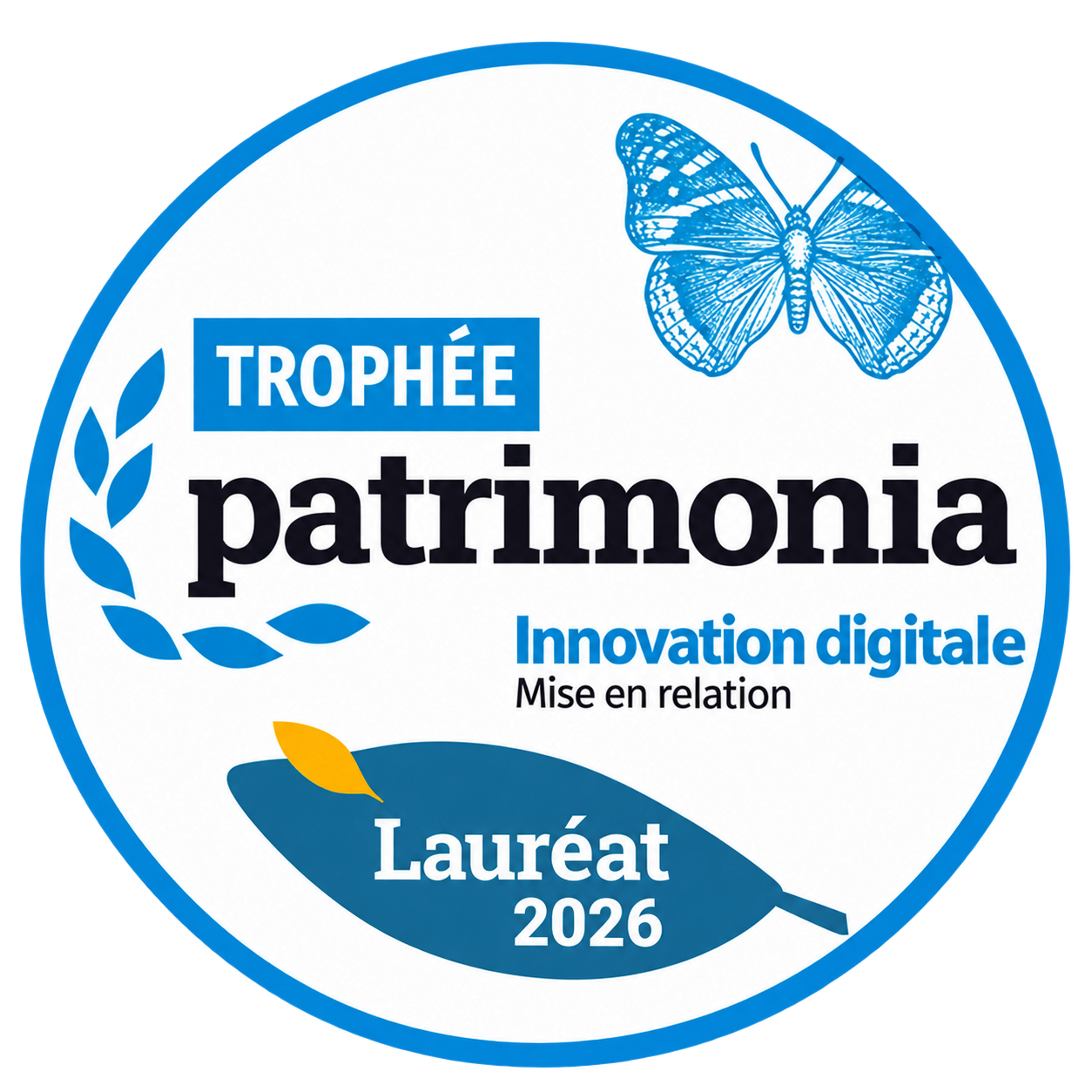 Badge Patrimonia Lauréat 2026 - Mise en relation